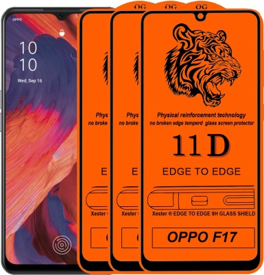 Rofix star Edge To Edge Tempered Glass for OPPO F17(Pack of 3)