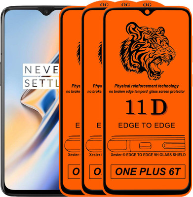 Rofix star Edge To Edge Tempered Glass for OnePlus 6T(Pack of 3)