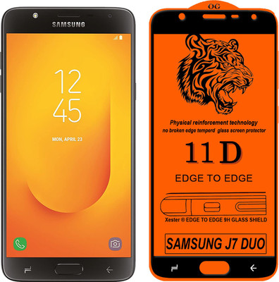 Gorilaorginal Edge To Edge Tempered Glass for ; Samsung Galaxy J7 Duo(Pack of 1)