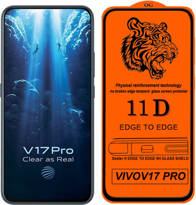 Xester Edge To Edge Tempered Glass for Vivo V17 Pro(Pack of 1)