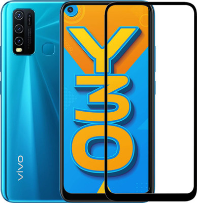 PFOAM Edge To Edge Tempered Glass for Vivo Y30(Pack of 2)