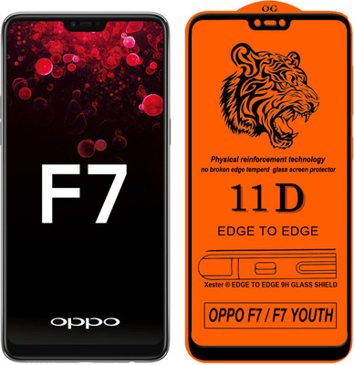 Xester Edge To Edge Tempered Glass for Oppo F7 Youth(Pack of 1)