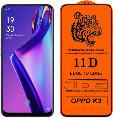 Gorilaorginal Edge To Edge Tempered Glass for OPPO K3(Pack of 1)
