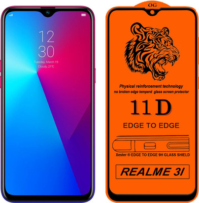 Gorilaorginal Edge To Edge Tempered Glass for Realme 3i(Pack of 1)