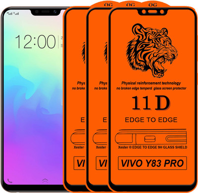 Rofix star Edge To Edge Tempered Glass for Vivo Y83 Pro(Pack of 3)