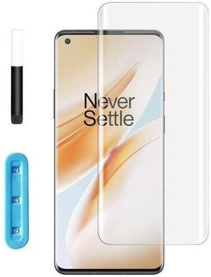 KadWaniya Edge To Edge Tempered Glass for One Plus 8(Pack of 1)
