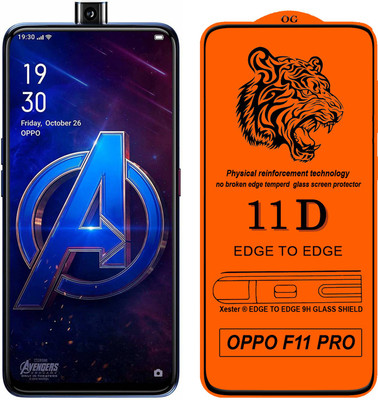 Xester Edge To Edge Tempered Glass for Oppo F11 Pro(Pack of 1)