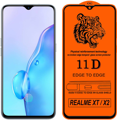 Xester Edge To Edge Tempered Glass for Realme X2(Pack of 1)