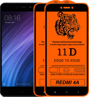 Rofix star Edge To Edge Tempered Glass for Mi Redmi 4A(Pack of 2)