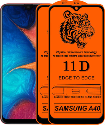 Gorilaorginal Edge To Edge Tempered Glass for : Samsung Galaxy A60(Pack of 2)