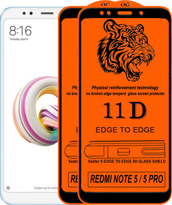 Rofix star Edge To Edge Tempered Glass for Mi Redmi Note 5 Pro(Pack of 2)