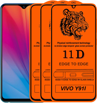 HQ Protection Edge To Edge Tempered Glass for Vivo Y91i(Pack of 3)