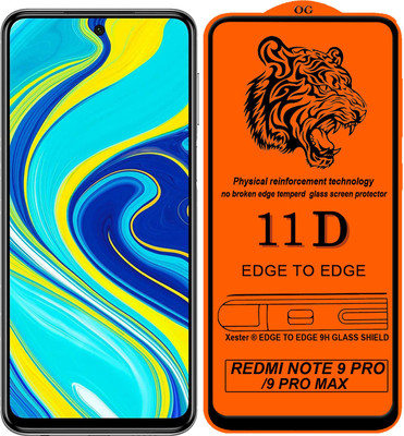 XRENGTH Edge To Edge Tempered Glass for : Redmi Note 9 Pro(Pack of 1)