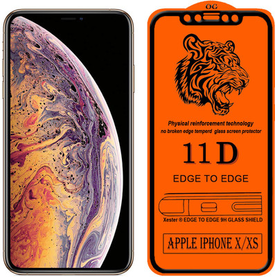 Xester Edge To Edge Tempered Glass for Apple iPhone XS(Pack of 1)