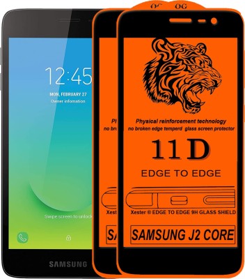 PFOAM Edge To Edge Tempered Glass for Samsung Galaxy J2 Core(Pack of 2)
