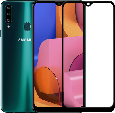 PFOAM Edge To Edge Tempered Glass for Samsung Galaxy A20s(Pack of 3)