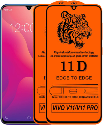 HQ Protection Edge To Edge Tempered Glass for Vivo V11 Pro(Pack of 2)