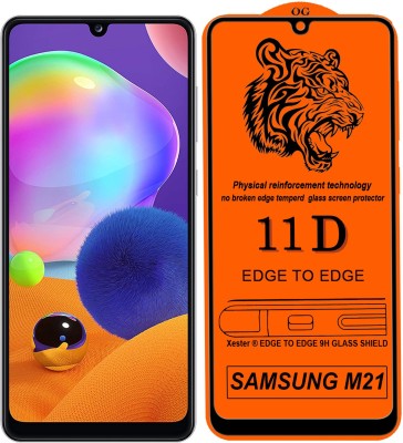 XRENGTH Edge To Edge Tempered Glass for : Samsung Galaxy M21(Pack of 1)