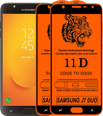 Rofix star Edge To Edge Tempered Glass for Samsung Galaxy J7 Duo(Pack of 2)