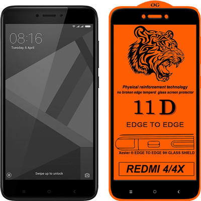 Gorilaorginal Edge To Edge Tempered Glass for Mi Redmi 4(Pack of 1)