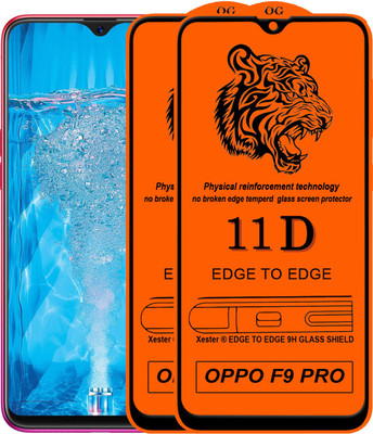 Rofix star Edge To Edge Tempered Glass for OPPO F9 Pro(Pack of 2)