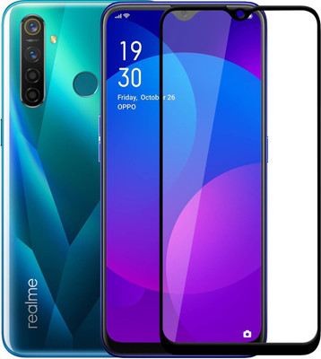 GORILLAPRIME Edge To Edge Tempered Glass for ; Realme 5 Pro(Pack of 2)