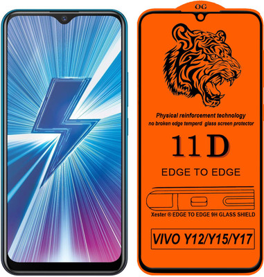Xester Edge To Edge Tempered Glass for Vivo Y12(Pack of 1)
