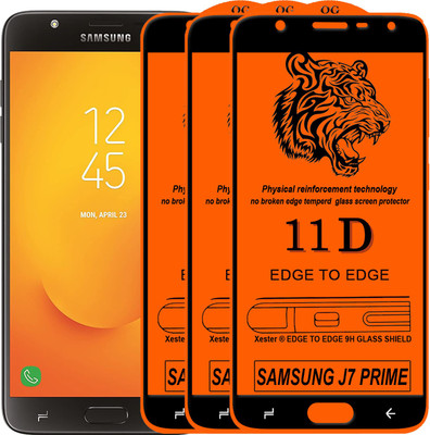 Xester Edge To Edge Tempered Glass for Samsung Galaxy J7 Prime(Pack of 3)