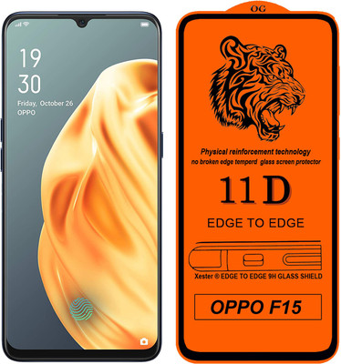 Xester Edge To Edge Tempered Glass for Oppo F15(Pack of 1)