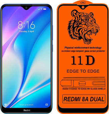 Xester Edge To Edge Tempered Glass for RedmI 8A dual(Pack of 1)