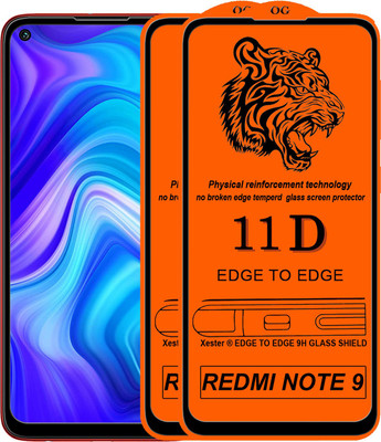 GORILLA PRO Edge To Edge Tempered Glass for . Redmi Note 9(Pack of 2)