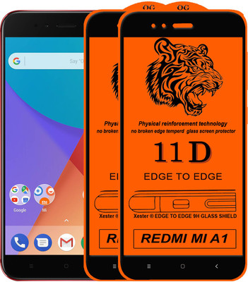 Rofix star Edge To Edge Tempered Glass for Mi A1(Pack of 2)
