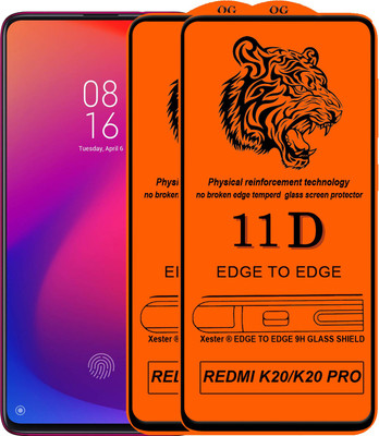 Xester Edge To Edge Tempered Glass for Mi K20(Pack of 2)