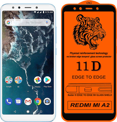 HQ Protection Edge To Edge Tempered Glass for Mi A2(Pack of 1)