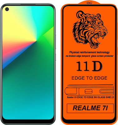 HQ Protection Edge To Edge Tempered Glass for REALME 7I(Pack of 1)
