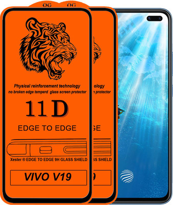 Xester Edge To Edge Tempered Glass for Vivo V19(Pack of 2)