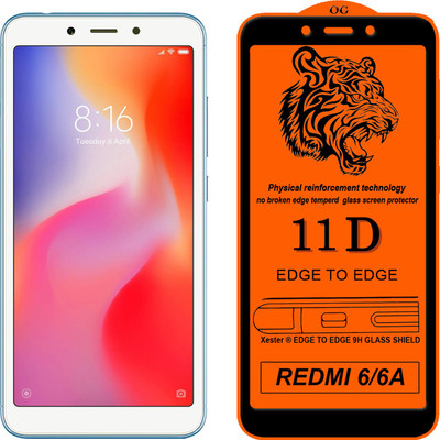 Xester Edge To Edge Tempered Glass for Mi Redmi 6A(Pack of 1)