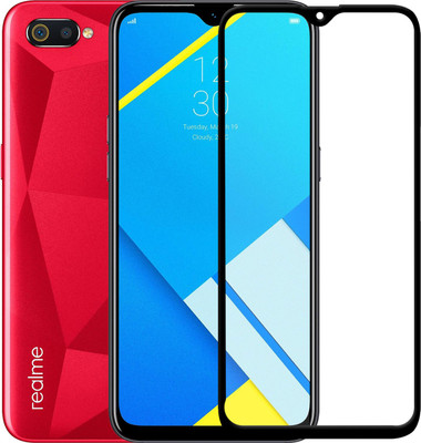 PFOAM Edge To Edge Tempered Glass for Realme C2(Pack of 2)