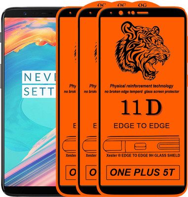 PFOAM Edge To Edge Tempered Glass for OnePlus 5T(Pack of 3)