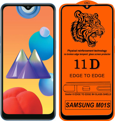 Xester Edge To Edge Tempered Glass for Samsung Galaxy M01S(Pack of 1)