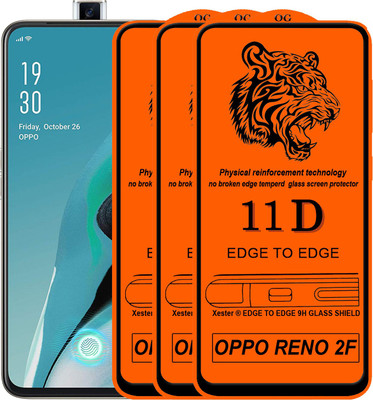 Gorilaorginal Edge To Edge Tempered Glass for Oppo Reno2 F(Pack of 3)