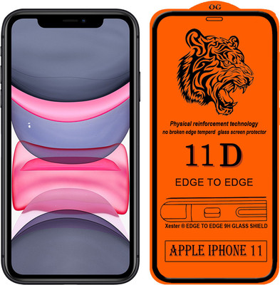 Xester Edge To Edge Tempered Glass for Apple Iphone 11(Pack of 1)