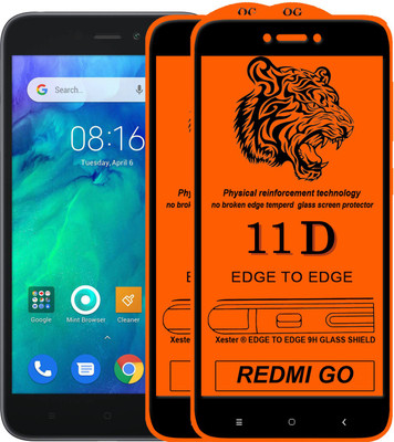 HQ Protection Edge To Edge Tempered Glass for Redmi Go(Pack of 2)