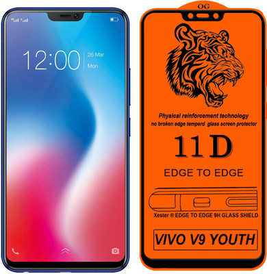 Xester Edge To Edge Tempered Glass for Vivo V9 Youth(Pack of 1)