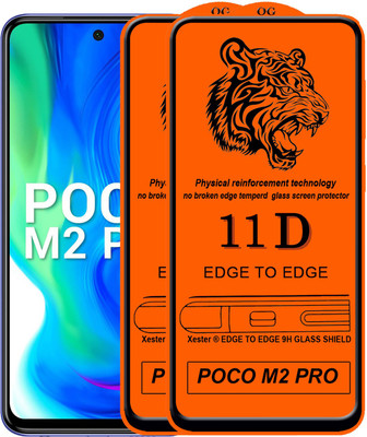 Rofix star Edge To Edge Tempered Glass for Poco M2 Pro(Pack of 2)
