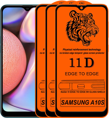 Xester Edge To Edge Tempered Glass for Samsung Galaxy A10s(Pack of 3)