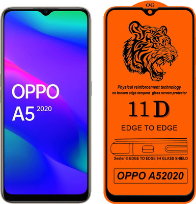 XRENGTH Edge To Edge Tempered Glass for : Oppo A5 2020(Pack of 1)