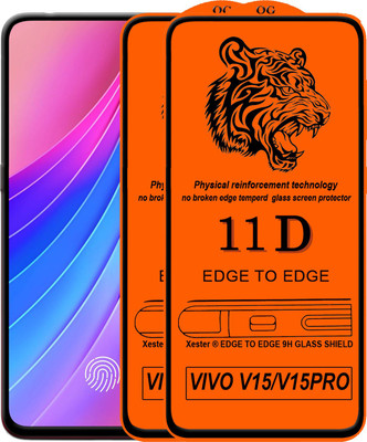 Xester Edge To Edge Tempered Glass for Vivo V15 Pro(Pack of 2)