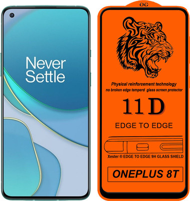 Xester Edge To Edge Tempered Glass for ONEPLUS 8T(Pack of 1)