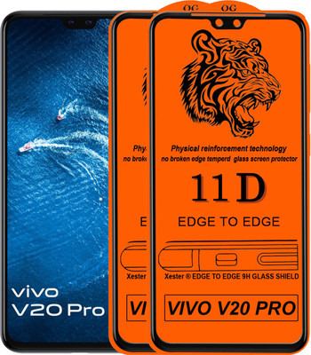 PFOAM Edge To Edge Tempered Glass for VIVO V20 PRO(Pack of 2)